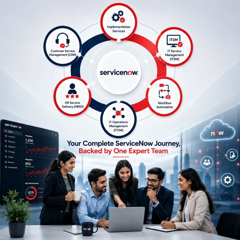 Your Your Complete ServiceNow Journey, Backed by One Expert Team